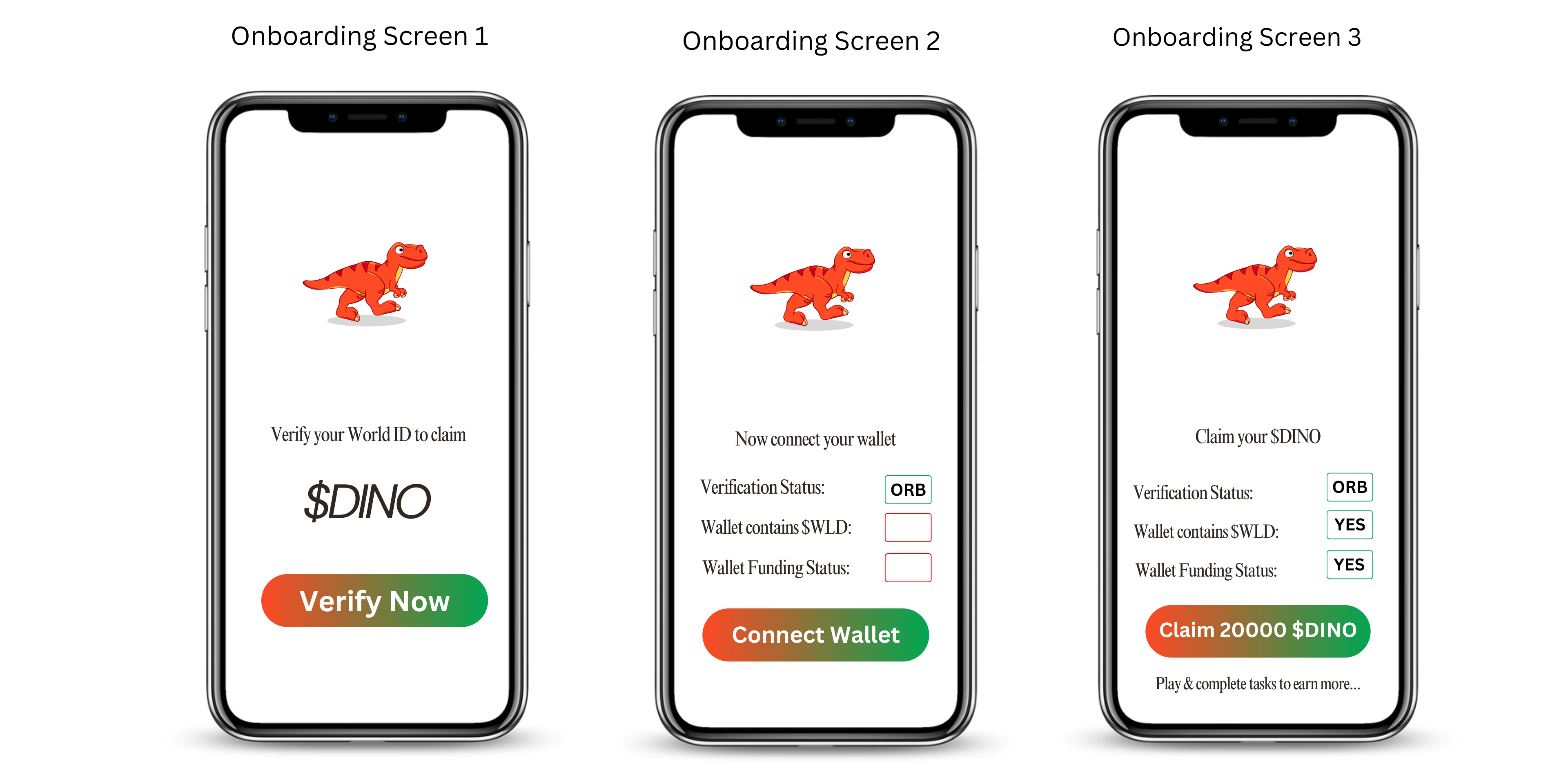 Dinosaur UI Mockup 1